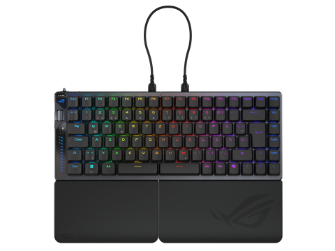 ASUS ROG Falcata keyboard Gaming USB + RF Wireless + Bluetooth QWERTZ German Black [1]