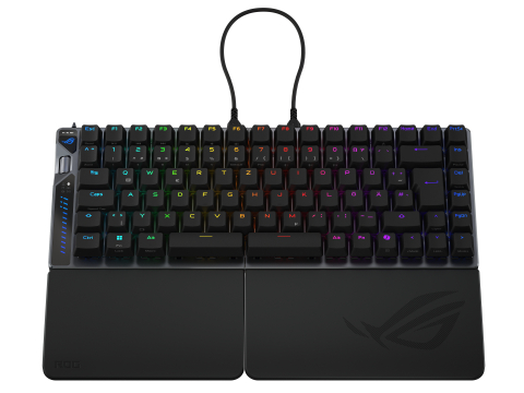 ASUS ROG Falcata keyboard Gaming USB + RF Wireless + Bluetooth QWERTZ German Black [2]