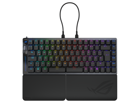 Tastaturi - ASUS ROG Falcata keyboard Gaming USB + RF Wireless + Bluetooth QWERTZ German Black