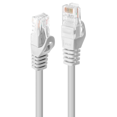 Cabluri retea - Cablu de retea Lindy 2m Cat.6 U/UTP, alb