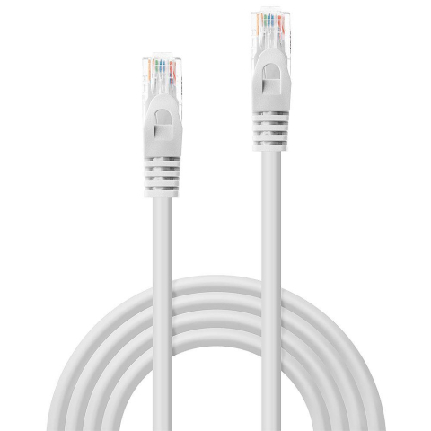 Cablu de retea Lindy 2m Cat.6 U/UTP, alb [1]