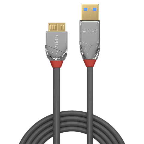 Cablu Lindy 0.5m USB 3.2  Type A to Micro-B, latime de banda 5Gbps, Cromo line [1]