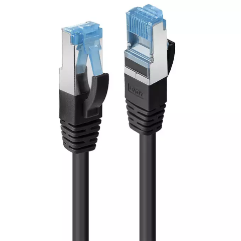 Cabluri retea - Cablu Lindy 1m Cat.6A S/FTP LSZH Network Cable, Black