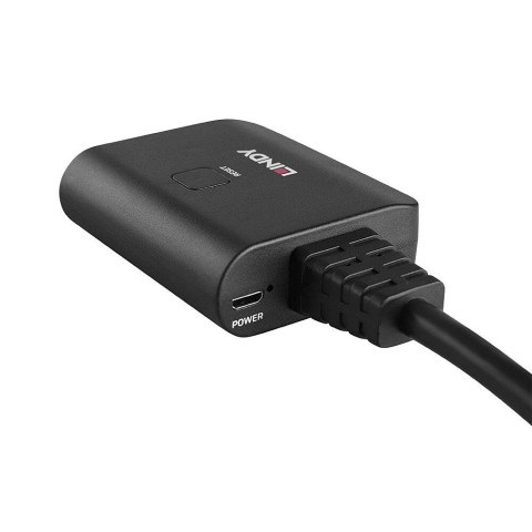 Cablu Lindy 2 porturi HDMI 4K60, latime de banda suportata 18Gbps, Chipset: GSV2006, lungime cablu 500 mm  negru [2]