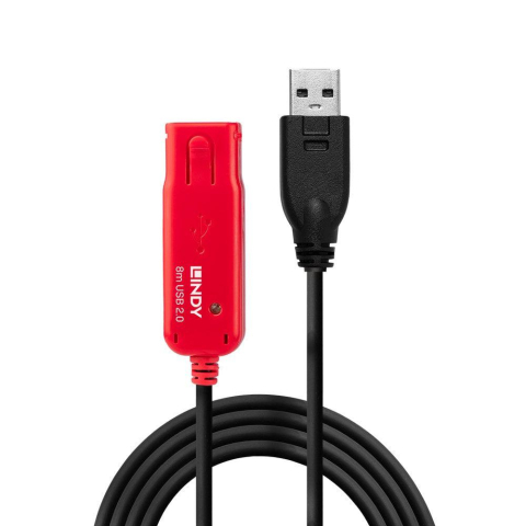 Cablu Lindy Active ExtensionPro LY-42780, USB 2.0, 8m, negru [1]