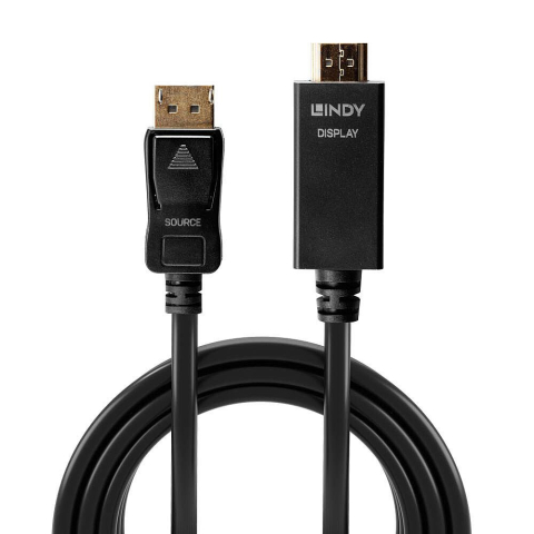 Cabluri Video - Cablu Lindy DisplayPort la HDMI 10.2G 2m