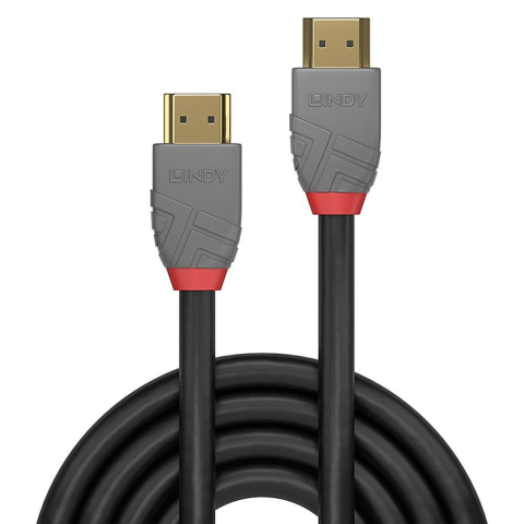 Cabluri Video - Cablu Lindy LY-36963, HDMI 2.0, 2m, Anthra Line