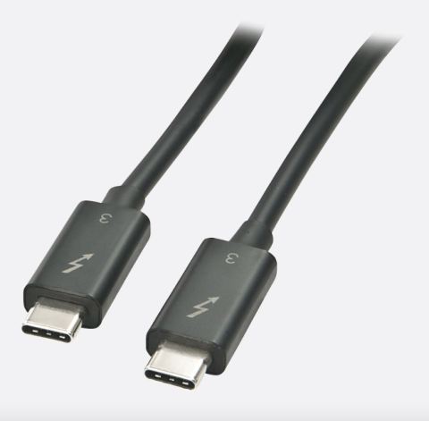 Cabluri Video - Cablu Lindy Thunderbolt 3, 2m, Passive, negru