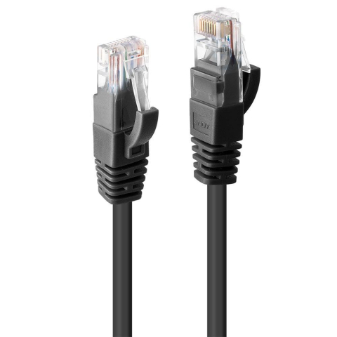 Cabluri retea - Cablu retea Lindy LY-48077, 1m Cat.6 U/UTP, Black