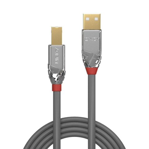 Cablu transfer Lindy LY-36644, USB 2.0 Type A to B, 5m, Cromo Line [1]