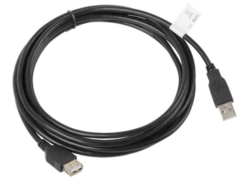 Cabluri periferice - Cablu USB-A M/F 2.0 3 m negru
