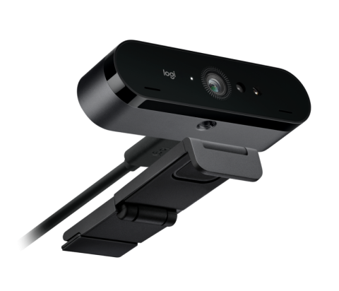 Camere Web - Camera Web Logitech BRIO 4K, 13 MP, rezolutie video 4K, USB-C, Negru