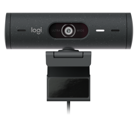 Camere Web - Camera Web Logitech Brio 500, rezolutie video Full HD, USB-C, Grafit