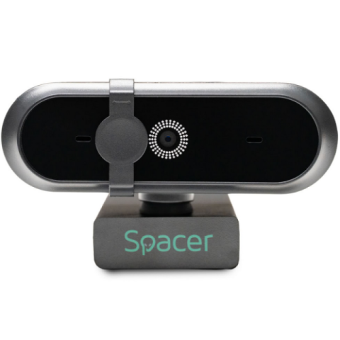Camere Web - Camera Web SPACER SPWB-CAMFHD-03, rezolutie video Full HD, USB 2.0, Negru