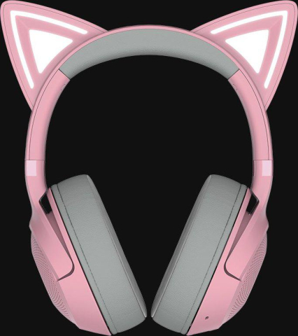 Casti Gaming Head-band Razer Kraken Kitty V2 BT, Wireless, Noise-canceling, Roz [2]