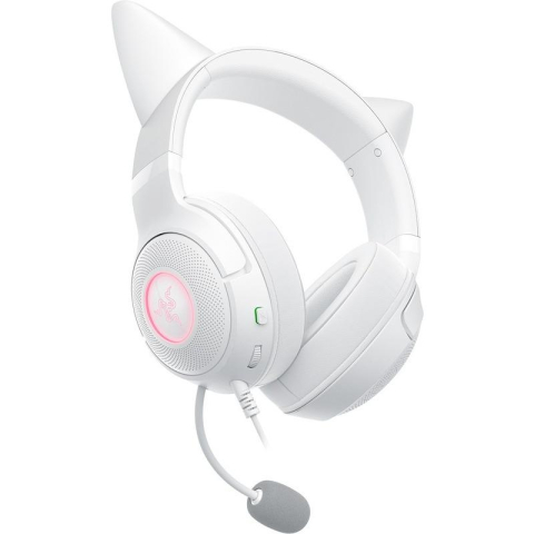 Casti Gaming Head-band RAZER Kraken Kitty V2, Wired, Alb [1]