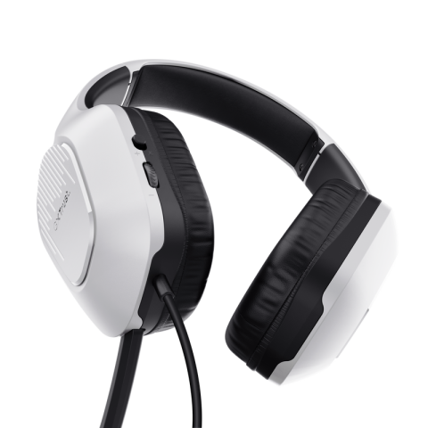 Casti Gaming Head-band Trust GXT 415W Zirox, Wired, Alb [3]