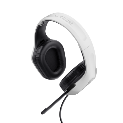 Casti Gaming Head-band Trust GXT 415W Zirox, Wired, Alb [4]