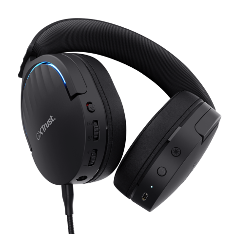 Casti Gaming Head-band TRUST GXT 491 Fayzo, Wireless, Negru [3]