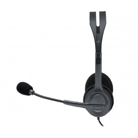 Casti Head-band Logitech H111 Stereo Headset, Cu fir, Negru [2]