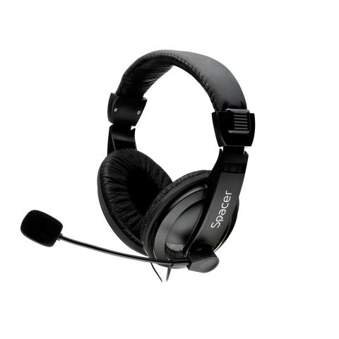 Casti audio - Casti Head-band SPACER SPK-222, Wired, Negru
