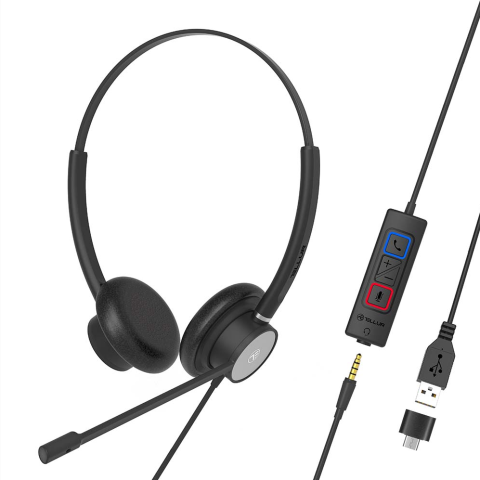 Casti audio - Casti Head-band TELLUR Voice 420, Wired, Negru