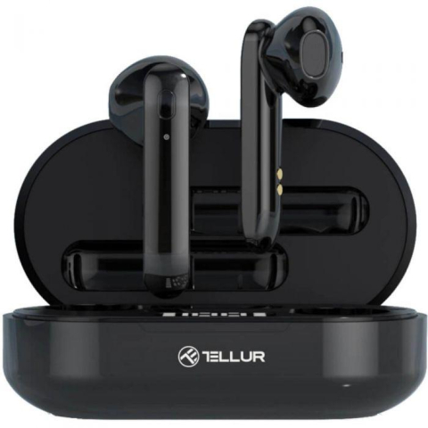 Casti In-ear TELLUR Flip True Wireless, Wireless, Negru [1]