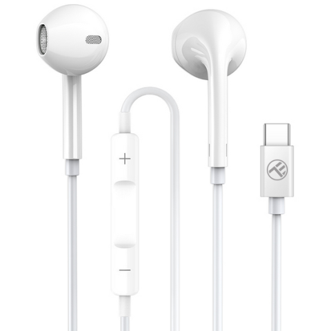 Casti audio - Casti In-ear TELLUR TLL162272, Cu fir, Alb