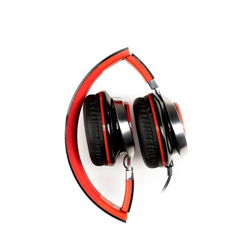 Casti Over-ear SPACER SPHS-SILVER, Cu fir, Rosu [1]