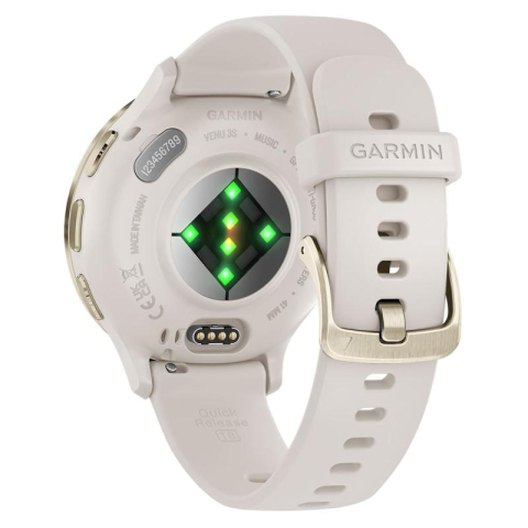 Ceas Garmin Venu 3S, Ivory/ Soft Gold [2]