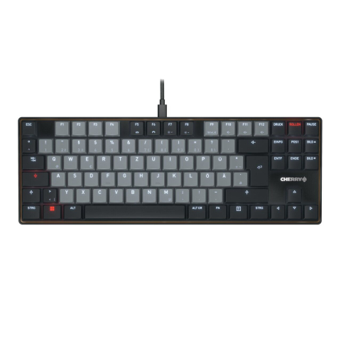 PC, Periferice & Software - CHERRY KC 500 MX LP TKL keyboard Home/Office USB QWERTZ German Black, Grey