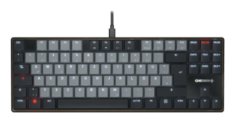 CHERRY KC 500 MX LP TKL keyboard Home/Office USB QWERTZ German Black, Grey [1]