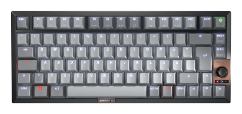 CHERRY KW 300 MX keyboard Home USB + Bluetooth QWERTZ German Black, Copper, Grey [1]