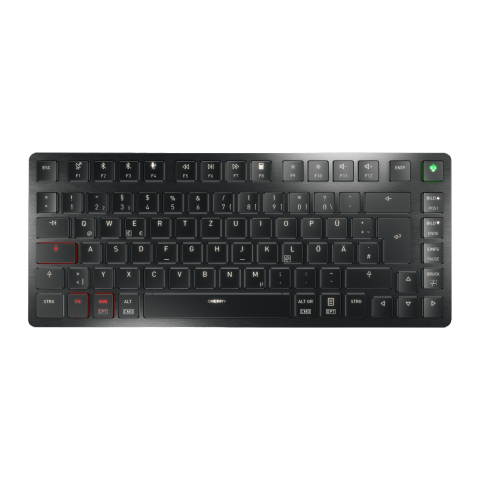 PC, Periferice & Software - CHERRY KW X ULP 2.0 MINI keyboard Home/Office USB + RF Wireless + Bluetooth QWERTZ German Black