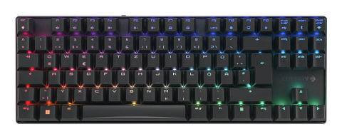 CHERRY MX 8.2 TKL Wireless RGB keyboard Gaming USB + RF Wireless + Bluetooth QWERTZ German Black [1]