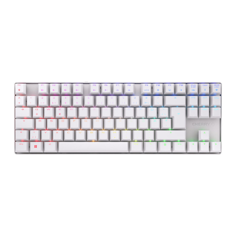 Tastaturi - CHERRY MX 8.2 TKL Wireless RGB keyboard Gaming USB + RF Wireless + Bluetooth QWERTZ German White