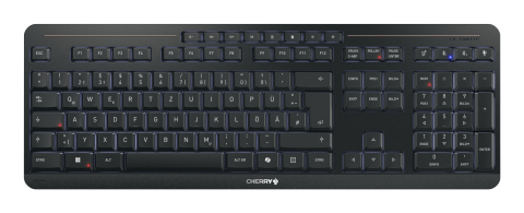 CHERRY Stream desktop ultimate keyboard Mouse included Home/Office USB + RF Wireless + Bluetooth QWERTZ German Black [3]