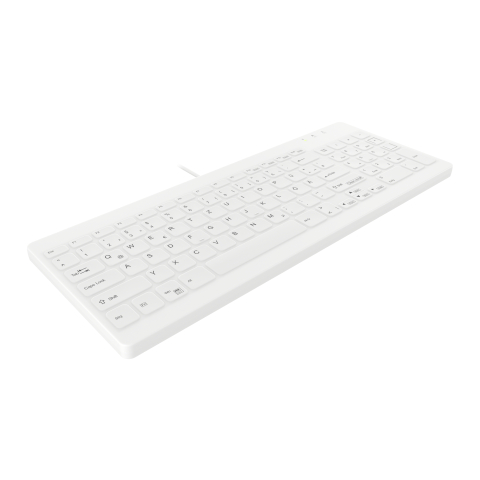 Contour Design Active Key Contour QuickClean Medical Keyboard Removable Cover Compact Wired White DE C7012 [2]