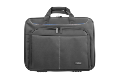 Accesorii Notebook - Geanta laptop Natec Doberman, compatibilitate dimensiune laptop 17.3", 2 compartimente, material Polyester 600D, negru