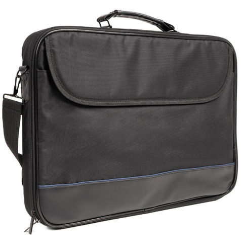 Geanta laptop Spacer, pentru laptopuri cu diagonala de de max. 17.3″, 1 compartiment, buzunar frontal, waterproof, material plastic/nylon, negru [1]