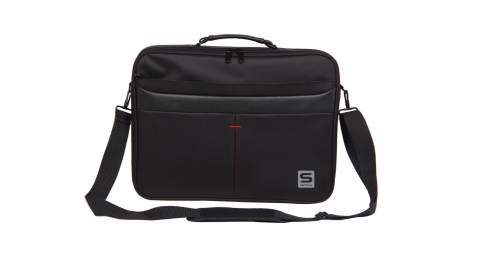 Accesorii Notebook - Geanta notebook Serioux, SRX-8444, dimensiuni 40 x 30 x 6 cm, compartiment laptop: max 15.6", bretea spate pentru prindere troller, curea de umar ajustabila, material poliester