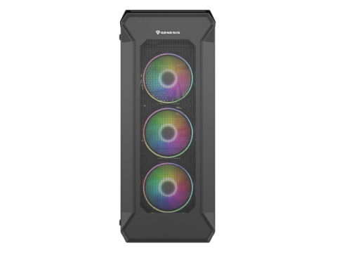 Componente PC - GENESIS Irid 505 ARGB Midi Tower Black, Transparent