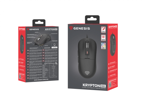 GENESIS Krypton 660 mouse Gaming Right-hand USB Type-A Optical 12000 DPI [11]