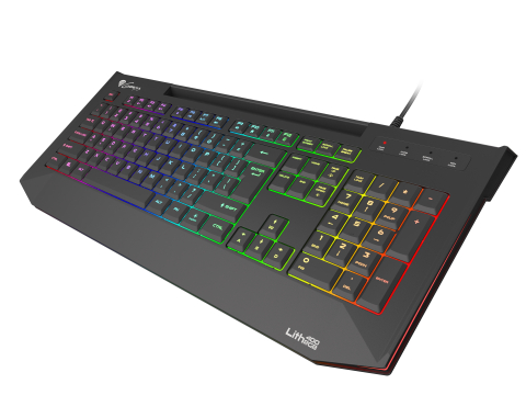 GENESIS Lith 400 RGB keyboard Gaming USB QWERTY US International Black [1]