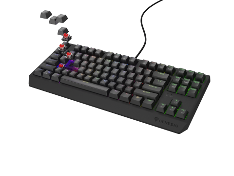 PC, Periferice & Software - GENESIS Thor 230 TKL keyboard Gaming USB + RF Wireless + Bluetooth QWERTY Black