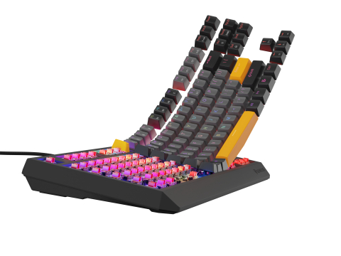 GENESIS Thor 230 TKL keyboard Gaming USB + RF Wireless + Bluetooth QWERTY Black, Grey, Orange [8]