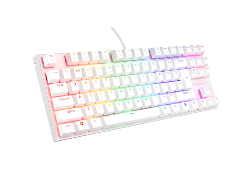 PC, Periferice & Software - GENESIS Thor 303 TKL keyboard Gaming USB QWERTY US International White