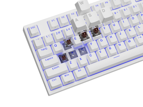 GENESIS Thor 404 TKL keyboard Gaming USB QWERTY US International White [13]
