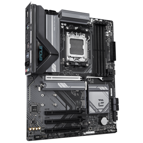 GIGABYTE B850 EAGLE WIFI6E Motherboard - AMD Ryzen 9000 Series CPUs, 8+2+2 Phases Digital VRM, up to 8200MHz DDR5 (OC), 1xPCIe 5.0 + 2xPCIe 4.0 M.2, GbE LAN, WIFI 6E, USB 3.2 Gen 2 [2]