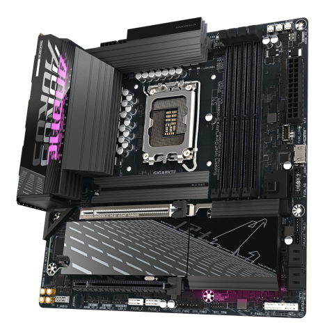 GIGABYTE B860M AORUS ELITE WIFI6E Motherboard - Intel Core Ultra Series CPUs, 12+1+2+1 Phases VRM, up to 9200MHz DDR5, 1xPCIe 5.0 + 2xPCIe 4.0 M.2, 2.5GbE LAN, WIFI 6E, Thunderbolt [3]